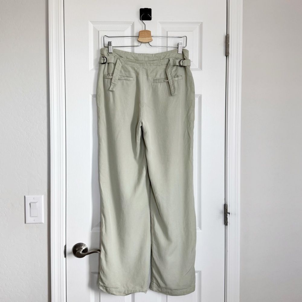 Free People Falling Out Straight Leg Trouser in Alfalfa Size 4 - Picture 4 of 13